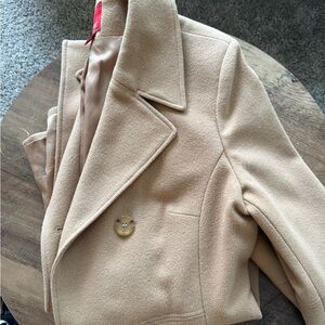 Esprit Women's Classic Tan Pea Coat